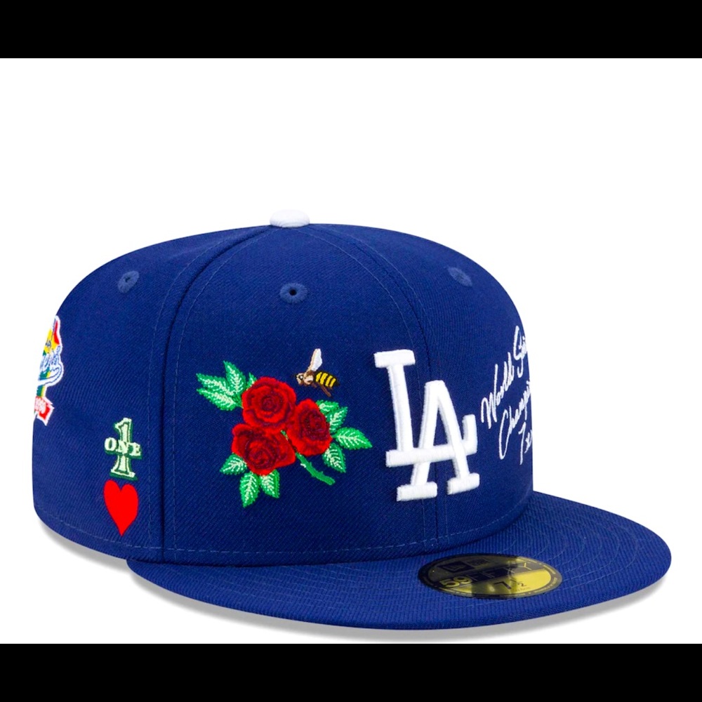 Los Angeles Dodgers New Era 7x MLB World Series Champions 59FIFTY Fitted Hat